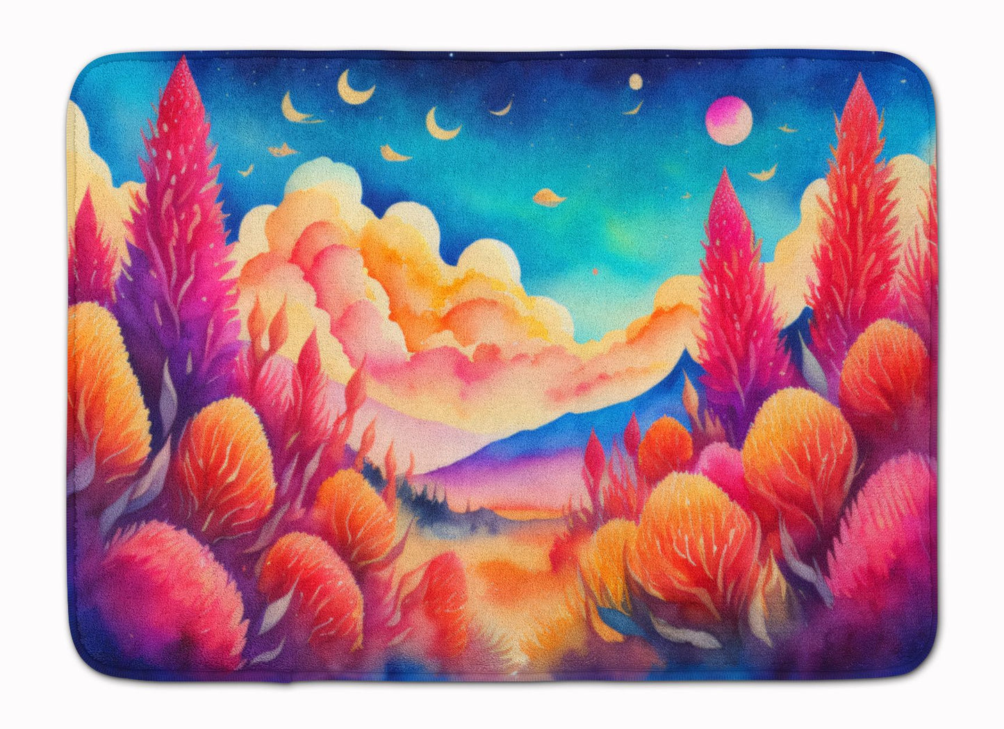 Celosia in Color Memory Foam Kitchen Mat Machine Washable Anti-Fatigue Mat Cushion Comfort Bath Mat or Kitchen Rug