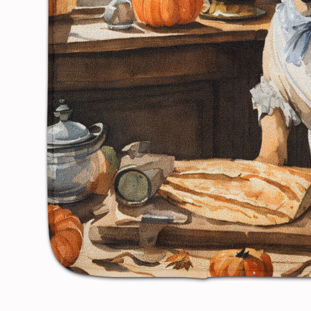 Shar Pei Fall Kitchen Pumpkins Memory Foam Kitchen Mat Machine Washable Anti-Fatigue Mat Cushion Comfort Bath Mat or Kitchen Rug