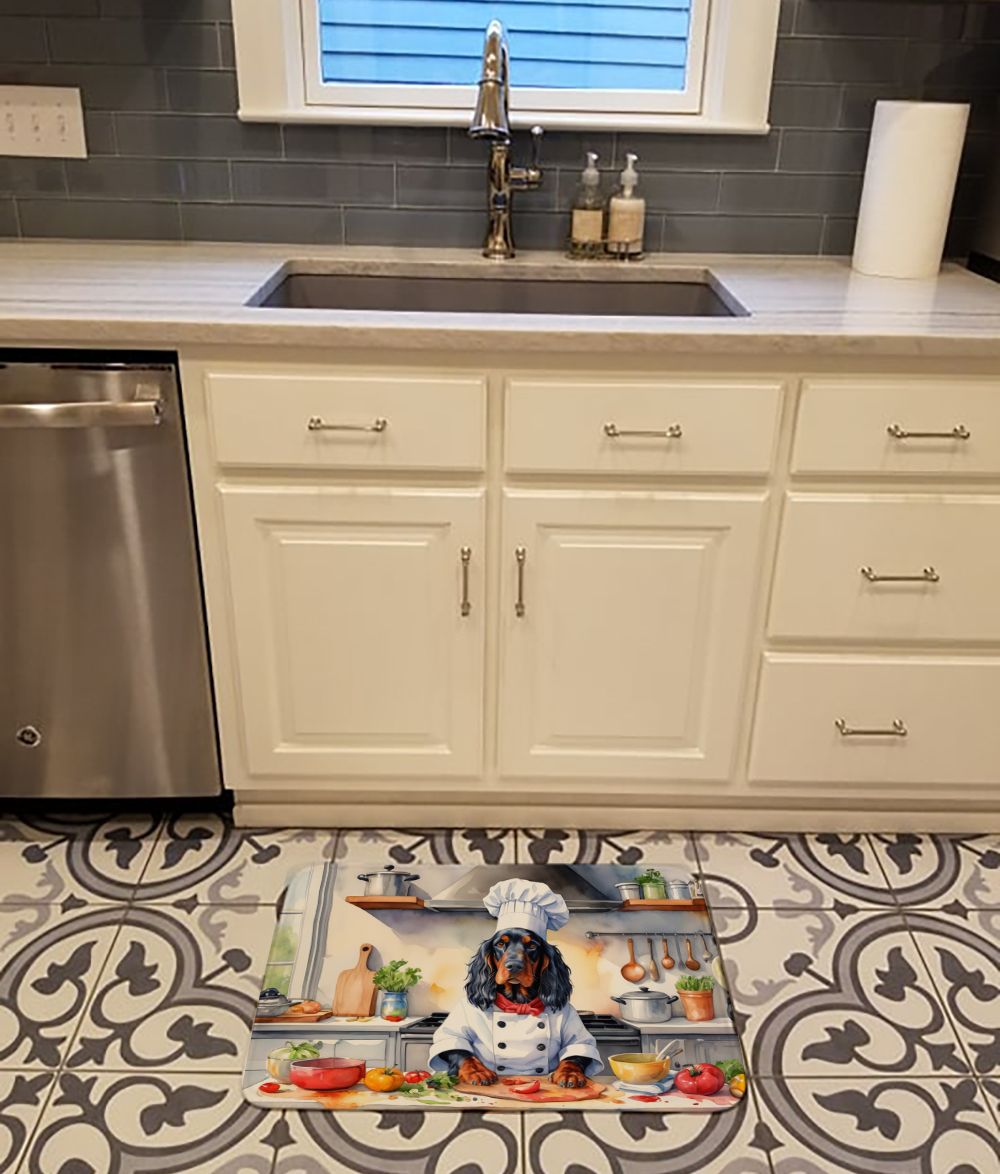 Gordon Setter The Chef Memory Foam Kitchen Mat Machine Washable Anti-Fatigue Mat Cushion Comfort Bath Mat or Kitchen Rug