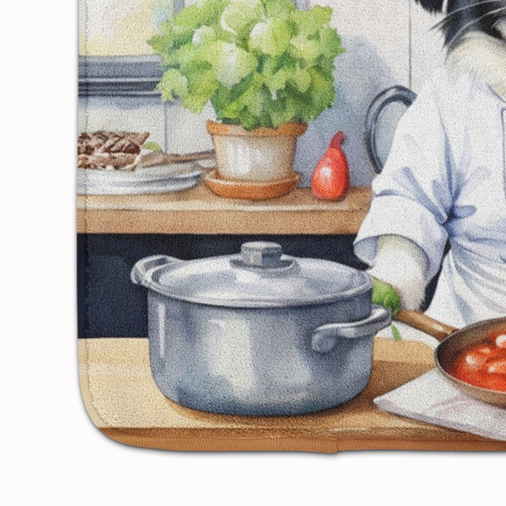 Japanese Chin The Chef Memory Foam Kitchen Mat Machine Washable Anti-Fatigue Mat Cushion Comfort Bath Mat or Kitchen Rug