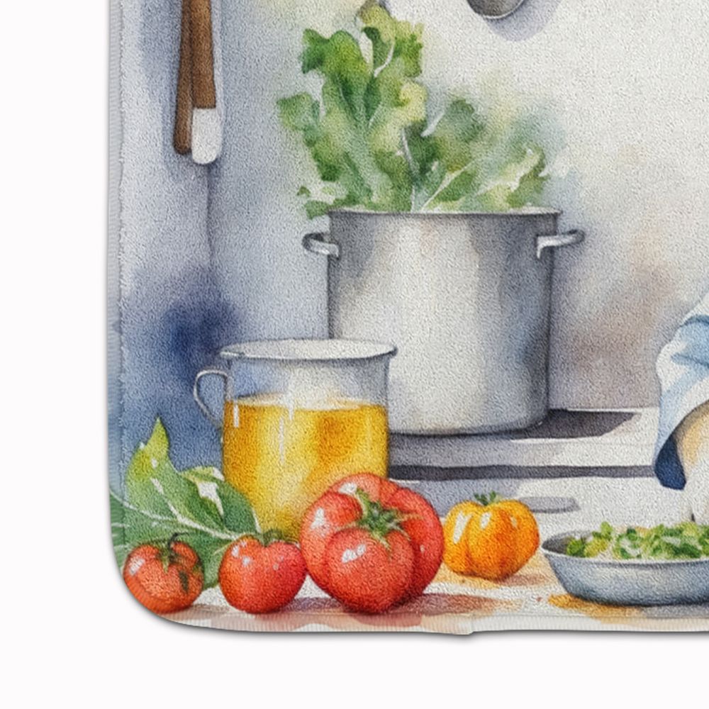 Alaskan Malamute The Chef Memory Foam Kitchen Mat Machine Washable Anti-Fatigue Mat Cushion Comfort Bath Mat or Kitchen Rug