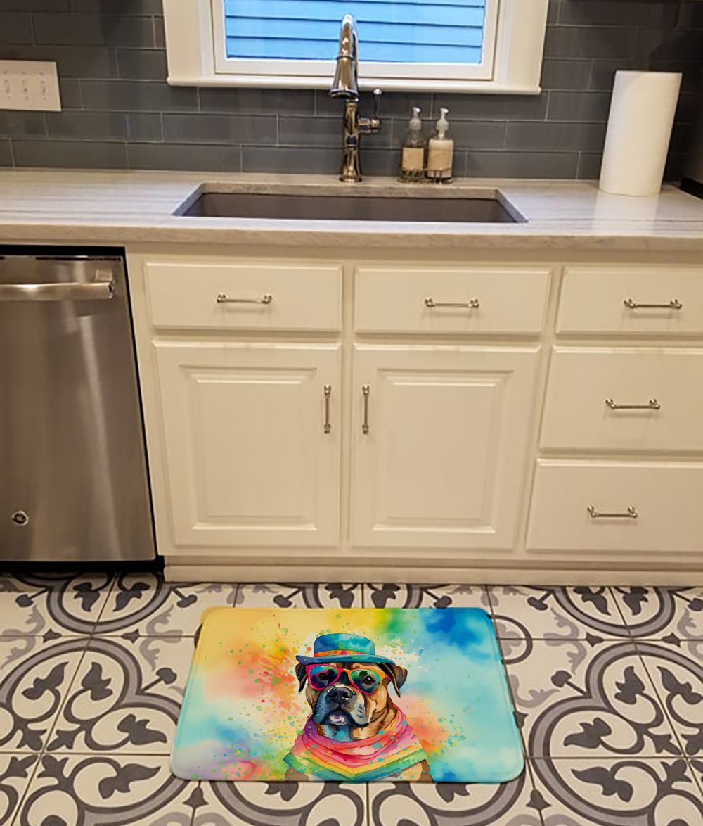 Cane Corso Hippie Dawg Memory Foam Kitchen Mat Machine Washable Anti-Fatigue Mat Cushion Comfort Bath Mat or Kitchen Rug